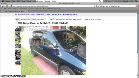 Anyone in miami gardens can easily list their car online for sale, and it's free! Craigslist Miami August 2013 Used Cars For Sale by Owner ...