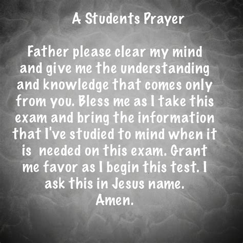 A students prayer, before exams. | Exam Motivation | Pinterest | Students prayer, Students and ...