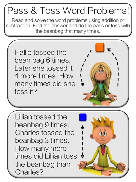 If you're looking for some of the best esl kindergarten games, then you're certainly in the right place. Kindergarten: Word Problem Addition and Subtraction (Toss ...