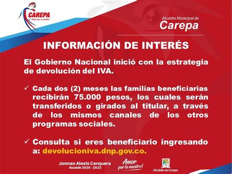 Qué es y cómo acceder al beneficio. #InformaciónDeInterés🎙 #DevoluciónIVA 💴... - Alcaldía de ...