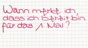 Denn dadurch, dass du dich selbst unter druck setzt, verstärkt sich der druck immer mehr und damit die wahrscheinlichkeit. Sex - Das erste Mal