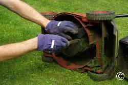 There may be winter debris left behind. Mowing Wet Grass