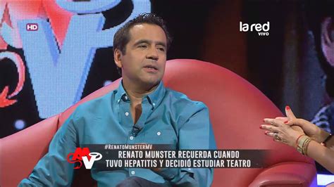 Santiago de chile, 28 de diciembre de 1962) es un actor chileno de teatro, cine y televisión, y conductor de programas. Renato Munster tuvo romance con una profesora en el ...