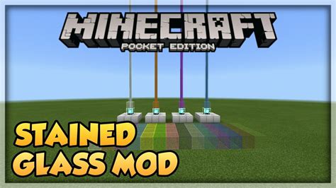 How to make an orange stained glass: Stained Glass Mod - Minecraft Pocket Edition - YouTube