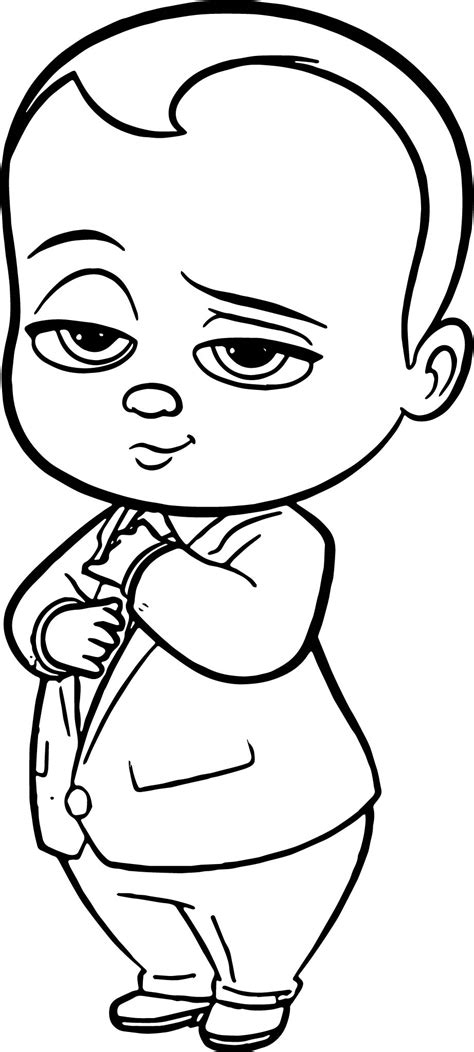 Seeking for free boss baby png images? The Boss Baby Coloring Page | Wecoloringpage.com