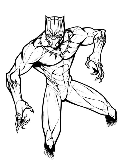 You can ask your kid to complete the drawing by adding eyes, nose, and mouth. Black Panther Coloring Pages - Best Coloring Pages For Kids