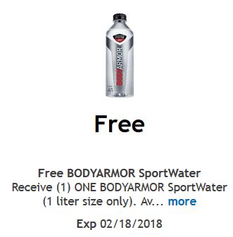Learn about our sportwater s. Kroger Coupon: FREE BodyArmor Sport Water • Bargains to Bounty