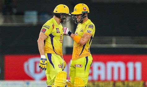 But rayudu has missed the last two matches with an injury and. IPL 2020: Faf du Plessis, Shane Watson Star as Ruthless ...