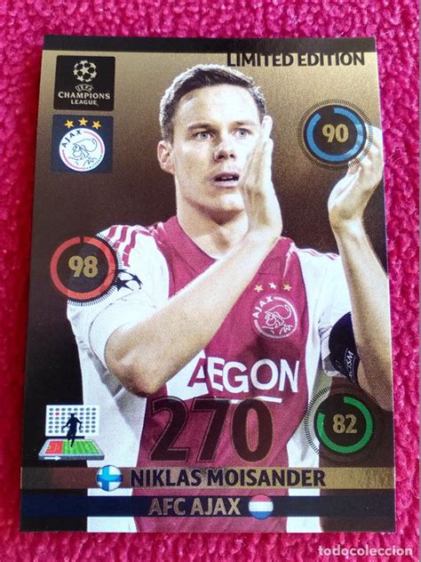 Moisander was born in turku, finland where he played for the local tps youth team before moving to ajax´s junior organisation. limited edition niklas moisander ajax adrenalyn - Comprar ...