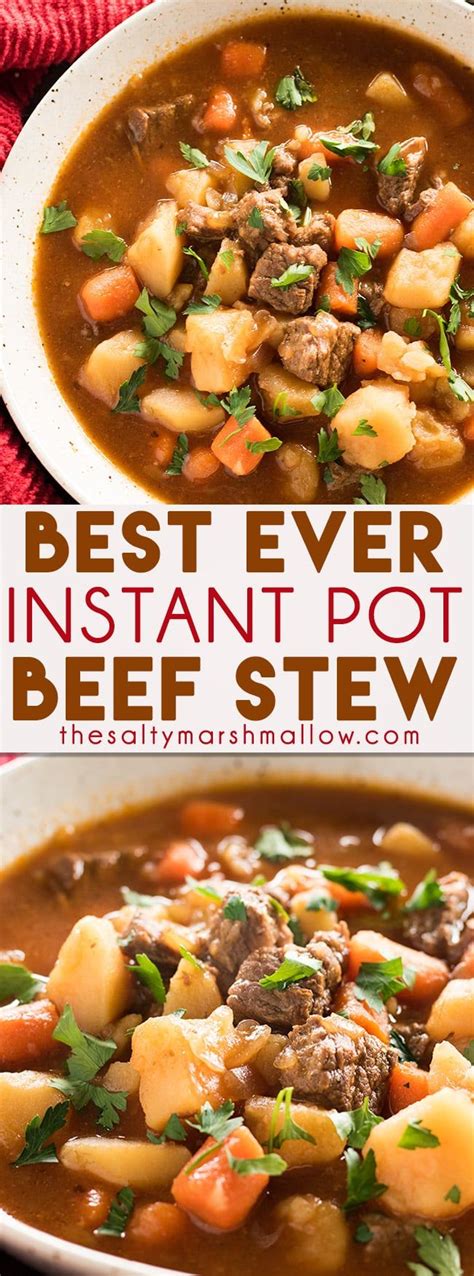 We did not find results for: Best Ever Instant Pot Beef Stew - The Salty Marshmallow ...