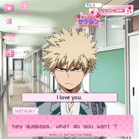 In both games, you get to meet new girls daily and playing dating simulators can get tricky. katsuki bakugo dating simulator