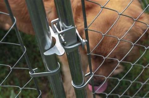 In next to no time, your furry as mentioned i used self tapping screws at all of my post and rail joints on both sides of the clamp. DIY Chain Link Dog Kennel - 10 x 10 x 6 Feet - ALEKO