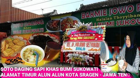 Penjual soto ini banyak sekali ditemukan di jawa timur. Soto Daging Sapi Khas Bumi Sukowati Timur Alun Alun Kota ...