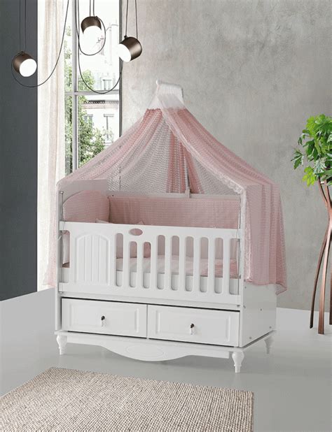 88 cm x 48 cm x 42 cm. Tempat Tidur Bayi Kelambu Teddy | Rumah Mebel