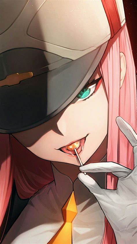 Red anime character wallpaper, zero two (darling in the franxx). Follow me for more anime pics | Darling in the franxx ...