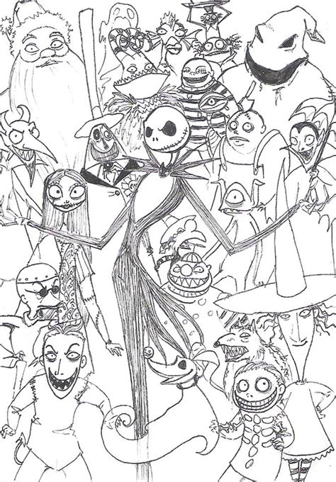 100 ideas jack and sally coloring pages on gerardduchemann. Get This Nightmare Before Christmas Coloring Pages ...