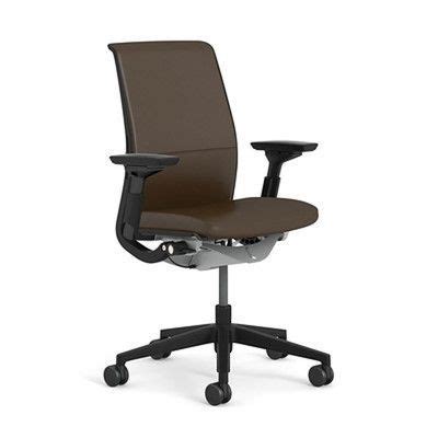Seat depth 18″ x overall depth 22″ x seat width 21.5″ x overall width 25.5″ x seat height 19″ x overall height 43″ very … Steelcase Think® Leather Executive Chair Upholstery ...