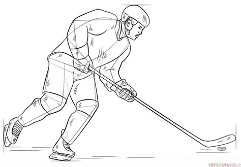 Michael raffl erhält bei der vom „powerplay und dem öehv durchgeführten wahl zum besten österreichischen eishockeyspieler. How to draw a hockey player | Step by step Drawing ...