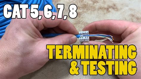 In this video, i walk through the basic differences between cat 8 and cat 7 as well as how to terminate cat 8 cables. Terminating/Testing Network Cables - CAT 3, CAT5, CAT6 ...