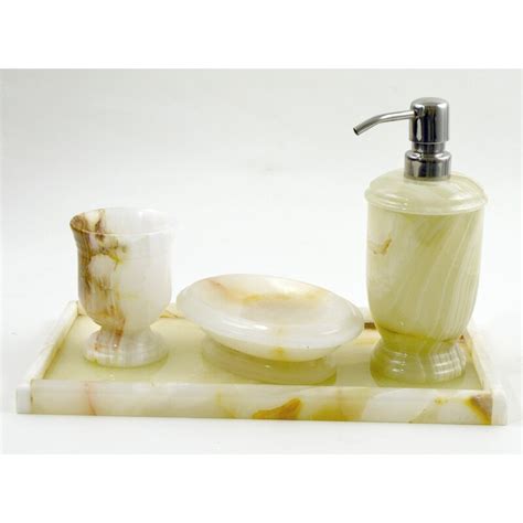 Rated 4.5 out of 5 stars 248 total votes. Nature Home Decor Atlantic Onyx 4-Piece Bathroom Accessory Set | Wayfair