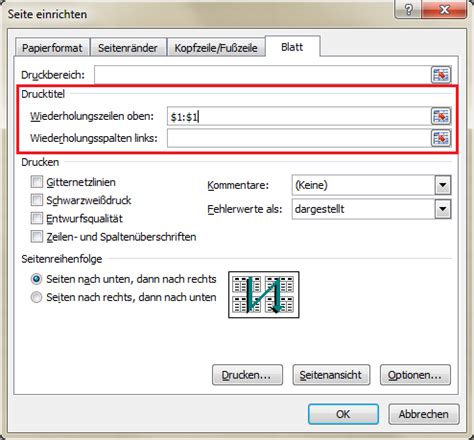 Wenn eine tabelle viele zeilen und spalten enthält, kann man schon mal den überblick verlieren. Excel tabelle auf eine seite drucken. Überschriften in ...