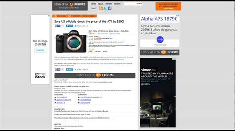1 manufacturer of image sensors for digital cameras and video recorders (based on sony research from april 19 sony, bionz x, exmor, playmemories home, playmemories mobile, playmemories camera apps, playmemories online. Sony A7II Price Drop - A7III On The Way? - YouTube