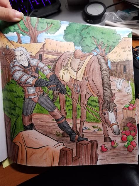 Quality of the graphics is really great and it's awesome co. Witcher 3 Coloring Book - Coloring Paper