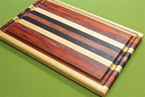 Exotic end grain cutting board: Exotic Hardwood Cutting Board