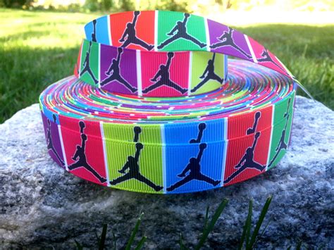 You can use our design tool to personalize a baby shower ribbon with a. 3 Yards Colorful Air Jordan Ribbon by WillyWooks on Etsy ...