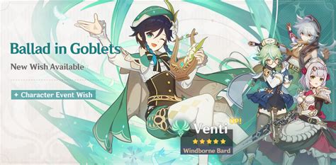 During this period, the 2nd charged level of normal attack: Genshin Impact Venti Guide: Best Build, Artifacts, & Team ...