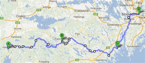 I skåne går sverigeleden från blekingegränsen några kilometer norr om näsum först till önnestad utanför kristianstad, där den delar sig i en led till helsingborg (huvudleden) samt i en led ner till svenstorp där den delar sig ytterligare en gång i en led till ystad och i en annan led till trelleborg. Lämplig cykelrutt Göteborg-Stockholm? ECOPROFILE