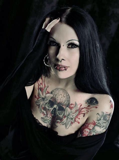 Teen gothic tattoed lapdancer gives me a sensual lapdance. Pin by Steffan Urell on gothics tattoos | Goth beauty ...