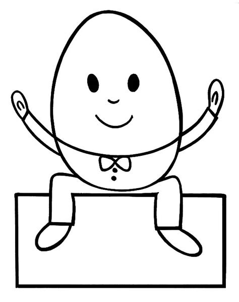 Close the template window after printing to return to this screen. Humpty Dumpty Outline Coloring Pages : Coloring Sky