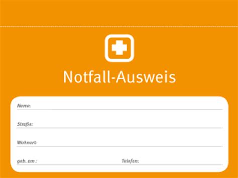 Check spelling or type a new query. Notfallausweis Zum Ausdrucken