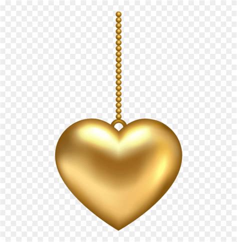 Hanging decorations png transparent heart. Free Png Download Hanging Golden Heart Png Images ...