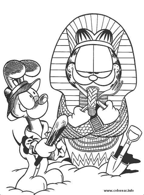 Garfield coloring pages are especially famous among kids, for this tabby cat is loved by all. garfield coloring pages | Minister Coloring