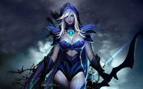 Dark elf / drow rogue. Dota 2 Heroes Drow Ranger Roles Carry Disabler Pusher Abilities Frost Arrows Gust Precision Aura ...