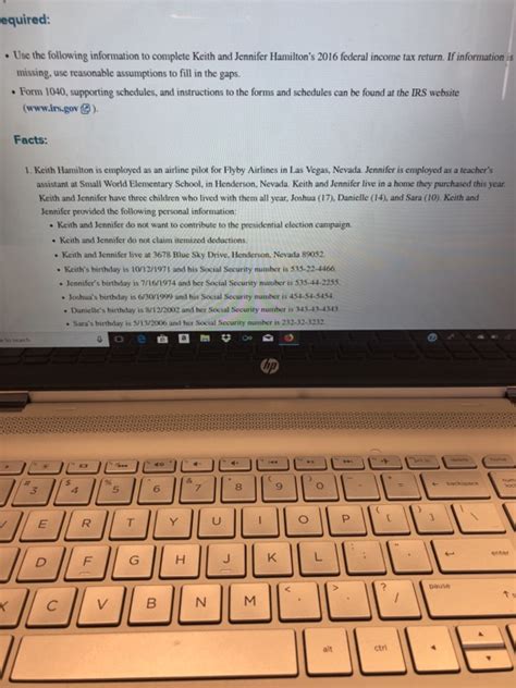 Taxes and tax preparation, filing advice help with tax return information | taxes and professional tax preparation services, serving hamilton, stoney creek and surrounding southern ontario area. Equired: Use The Following Information To Complete ...