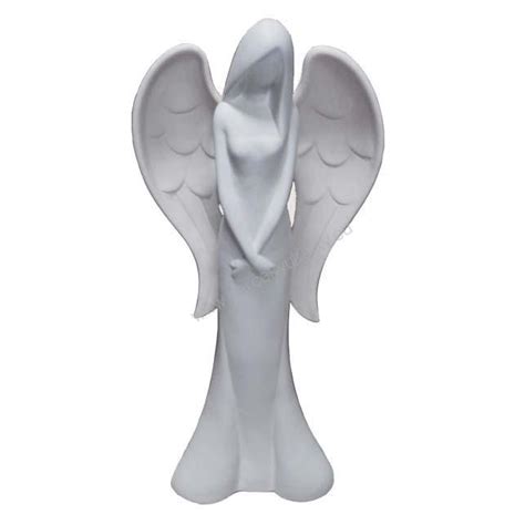Keramický anděl bílý 55 cm | Dárečky u Katky