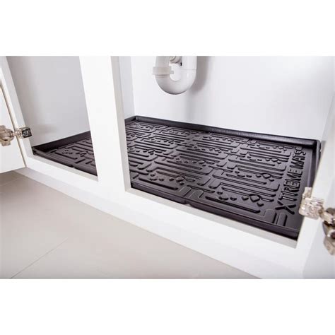 Find the custom product that fits your functional needs and aesthetic desires. Xtreme Mats Black Kitchen Depth Under Sink Cabinet Mat ...