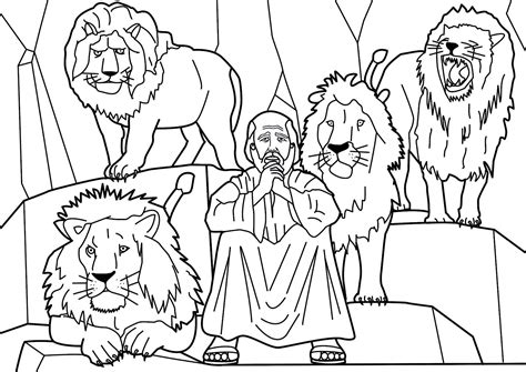 This free daniel in the lion's den coloring page is great to have on hand the next time you are teaching kids about daniel in the lions' den. Kleurplaat Daniel In De Leeuwenkuil | Kleurplaat Bestellen