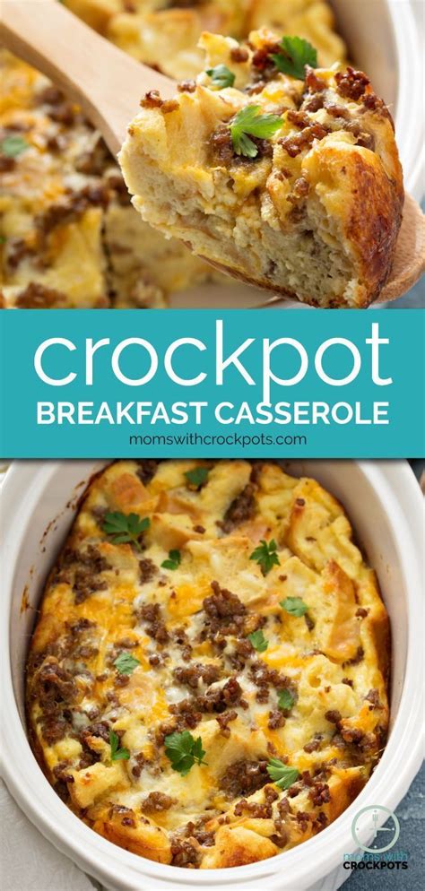 It's time to spice it up with something way more exciting than your usual choc chip pancakes or fresh fruit platter (yawn). Crockpot Breakfast Casserole | Recipe | Crockpot breakfast ...