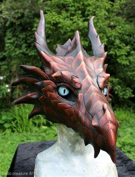 Hot promotions in cosplay armor on aliexpress: leather dragon mask, handmade, PA renfest | Drachenmaske ...