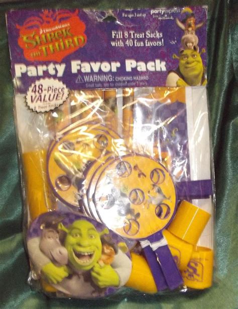 Shrek party supplies are all you need to plan and pull off a fun and memorable party in the land of far, far away. Check out #Shrek The Third #Party Favor Pack #Hallmark ...