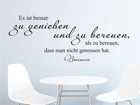 Wie schade, dass so wenig raum ist zwischen der zeit, wo man zu jung, . Wandtattoo Es ist besser zu genießen… von KLEBEHELD®.de