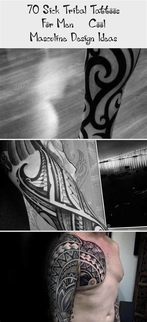 Designs that are created this way tend to be thought of as basic, minimal designs, but they can range in complexity from a simple dot to a deeply detailed, intricate piece. Cool sick tribal chest and shoulder tattoos for men #tri ...