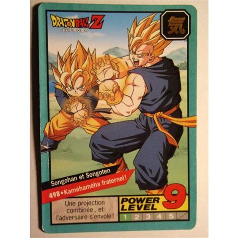 Battle of gods et la série dragon ball super. Dragon Ball Z Collection Carddass Le Grand Combat, France, Bandai, 1996 ¿ Carte n°498 | Rakuten