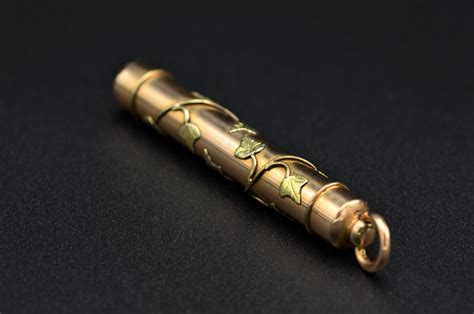 Cant find what you are looking for? The Cleveland: Antique Rose Gold Filled and Green Gold Mechanical Pencil Pendant