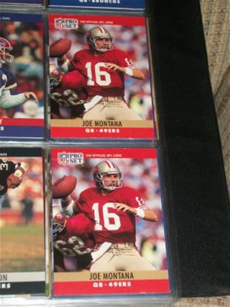Montana was undoubtedly the quarterback of the decade, and he made the 49ers a dynasty with four super bowl titles in nine years. Joe Montana 1990 Pro Set football card