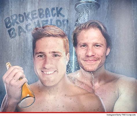 My buddies and i were the only ones that took our showers with our trunks on. 'Brokeback Bachelors' -- NAKED Showers Together … But NO ...